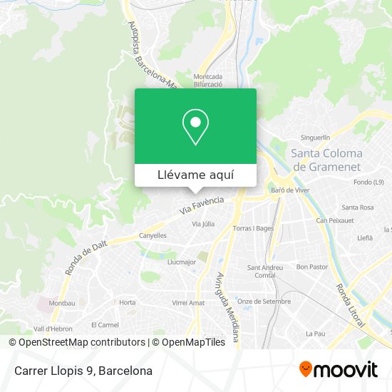 Mapa Carrer Llopis 9
