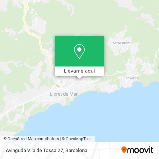Mapa Avinguda Vila de Tossa 27