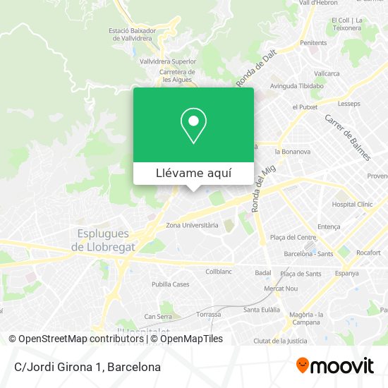 Mapa C/Jordi Girona 1