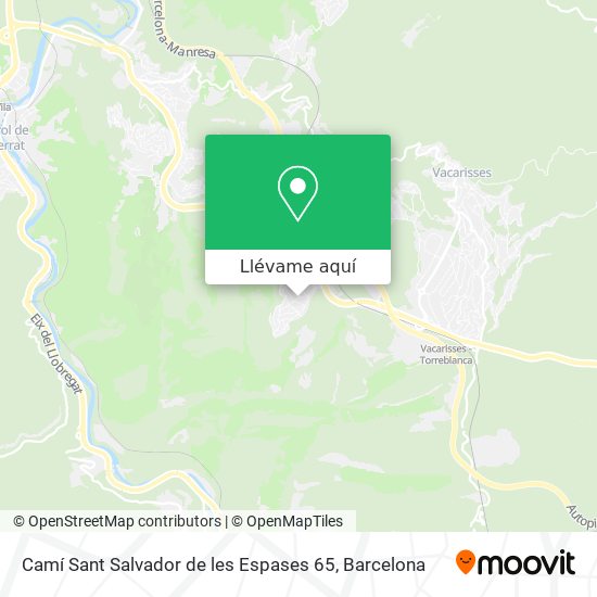 Mapa Camí Sant Salvador de les Espases 65