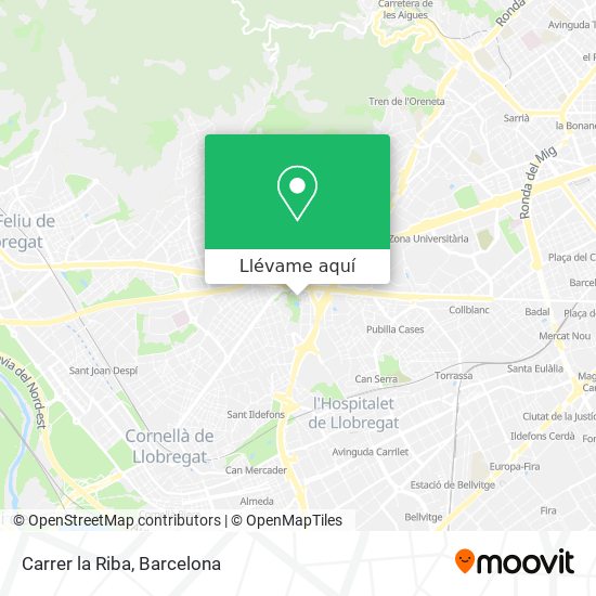 Mapa Carrer la Riba