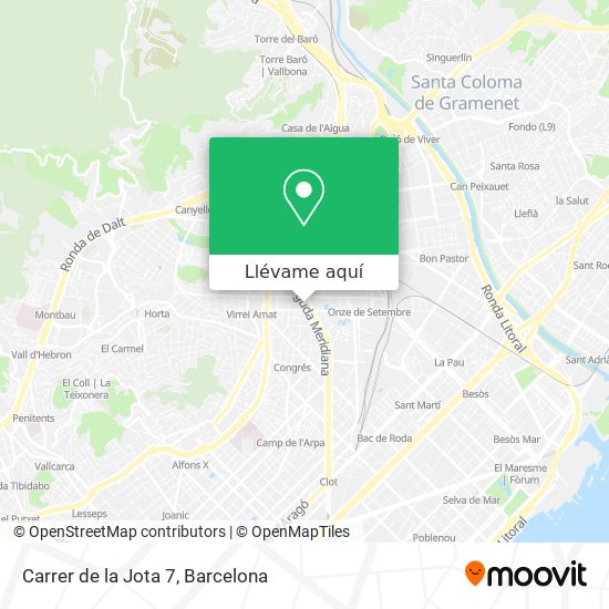 Mapa Carrer de la Jota 7