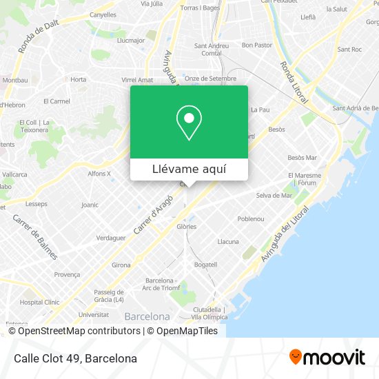 Mapa Calle Clot 49