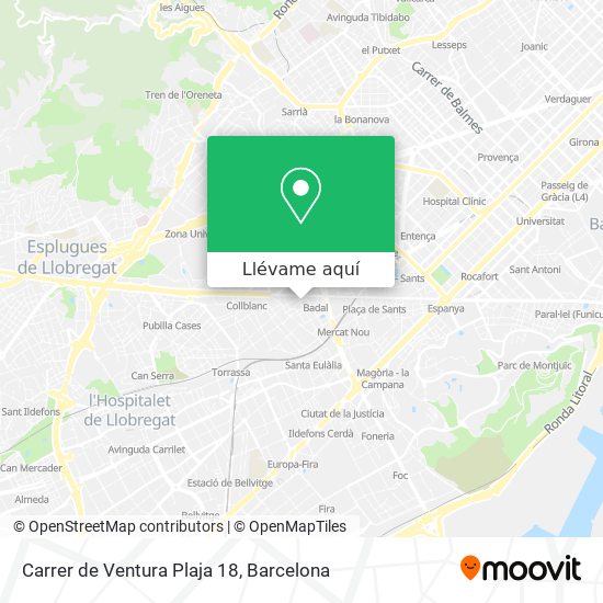 Mapa Carrer de Ventura Plaja 18