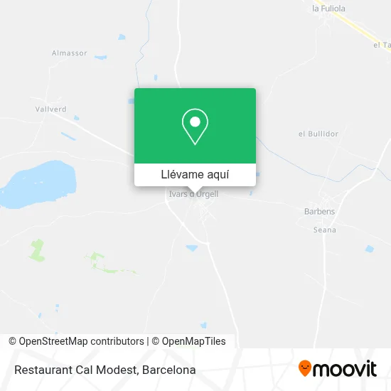 Mapa Restaurant Cal Modest