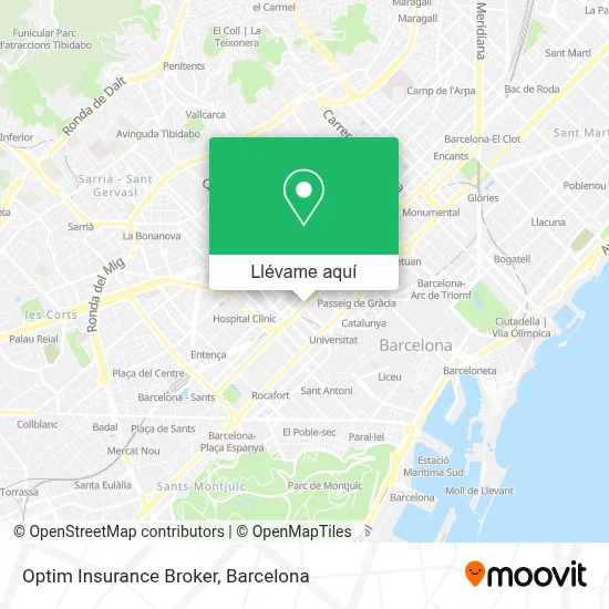 Mapa Optim Insurance Broker