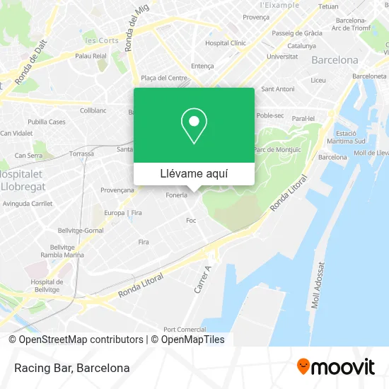 Mapa Racing Bar