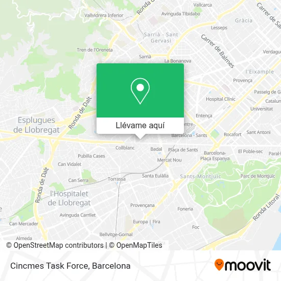 Mapa Cincmes Task Force