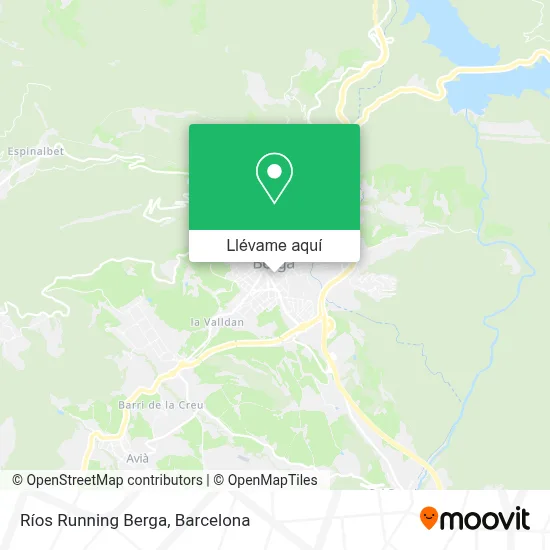 Mapa Ríos Running Berga
