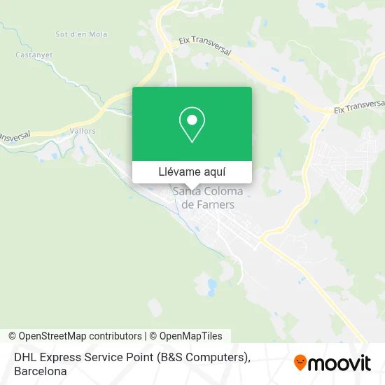 Mapa DHL Express Service Point (B&S Computers)