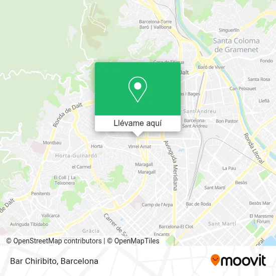 Mapa Bar Chiribito