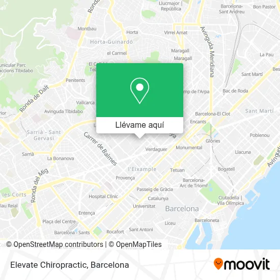 Mapa Elevate Chiropractic