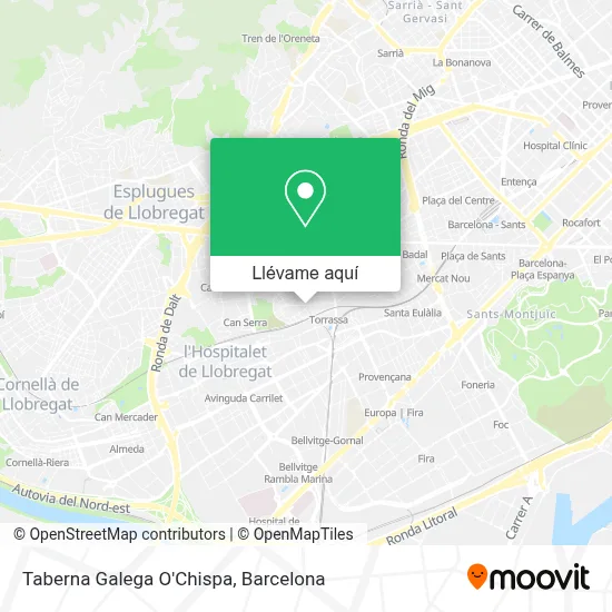 Mapa Taberna Galega O'Chispa