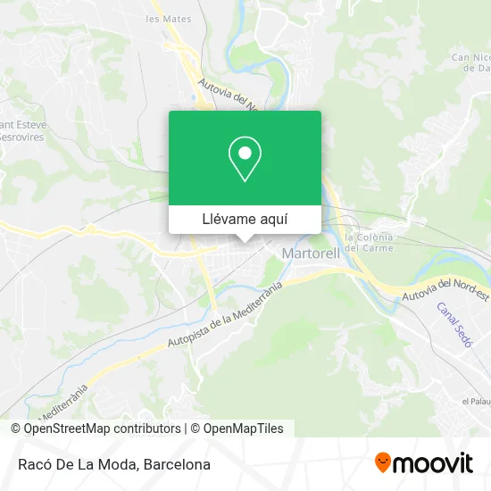 Mapa Racó De La Moda