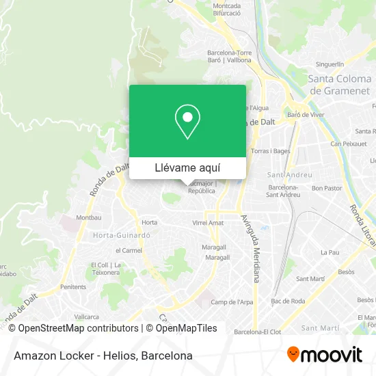 Mapa Amazon Locker - Helios