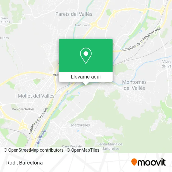 Mapa Radi