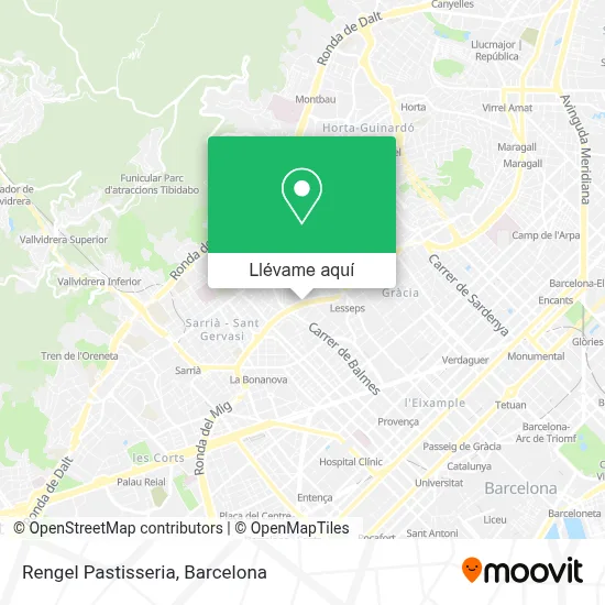 Mapa Rengel Pastisseria
