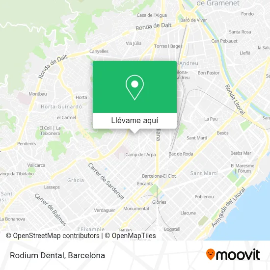 Mapa Rodium Dental