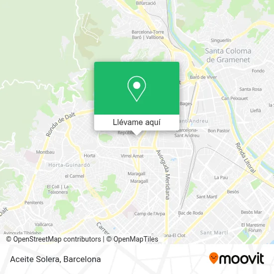Mapa Aceite Solera