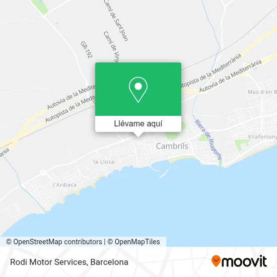 Mapa Rodi Motor Services