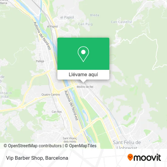 Mapa Vip Barber Shop