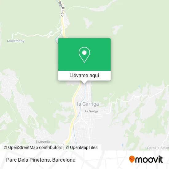 Mapa Parc Dels Pinetons