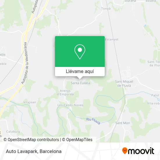 Mapa Auto Lavapark
