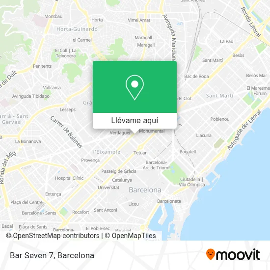 Mapa Bar Seven 7