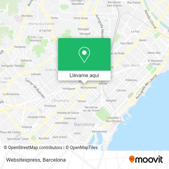 Mapa Websitexpress