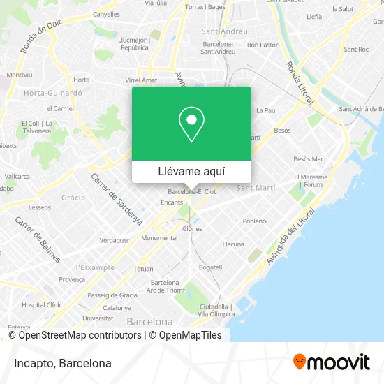 Mapa Incapto