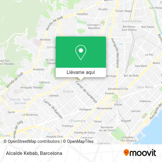 Mapa Alcalde Kebab