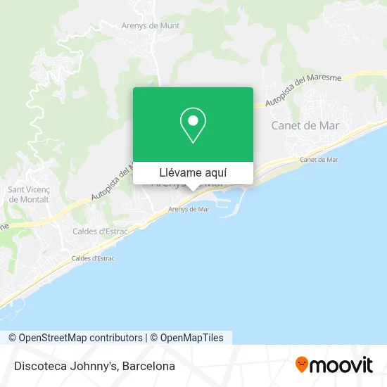 Mapa Discoteca Johnny's