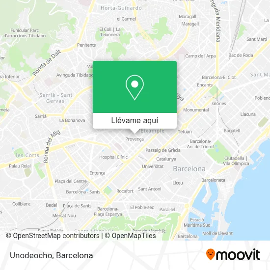 Mapa Unodeocho