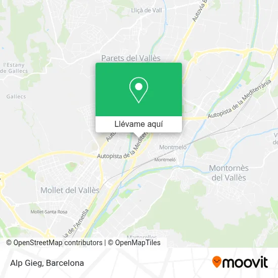 Mapa Alp Gieg