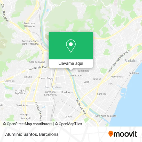 Mapa Aluminio Santos