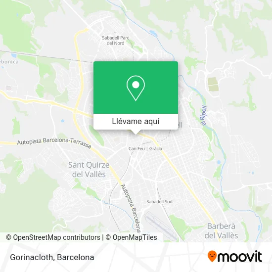 Mapa Gorinacloth