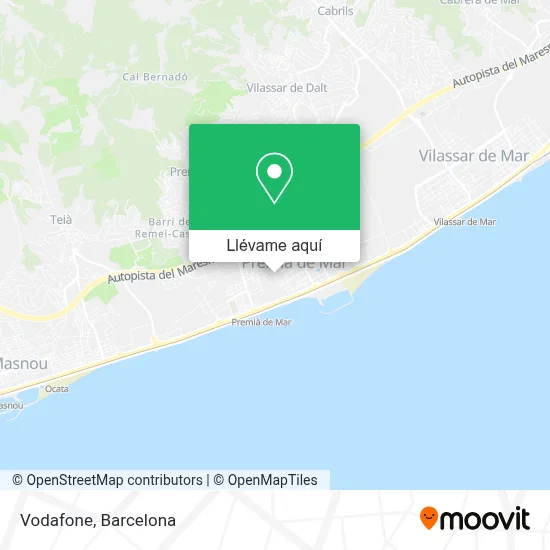 Mapa Vodafone