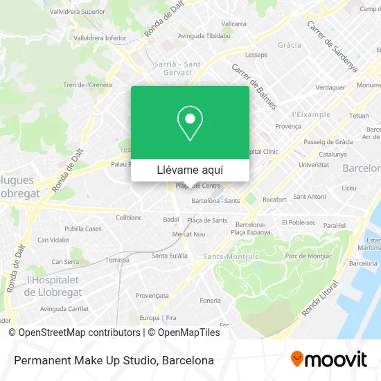 Mapa Permanent Make Up Studio