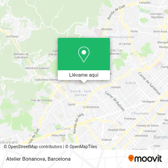 Mapa Atelier Bonanova