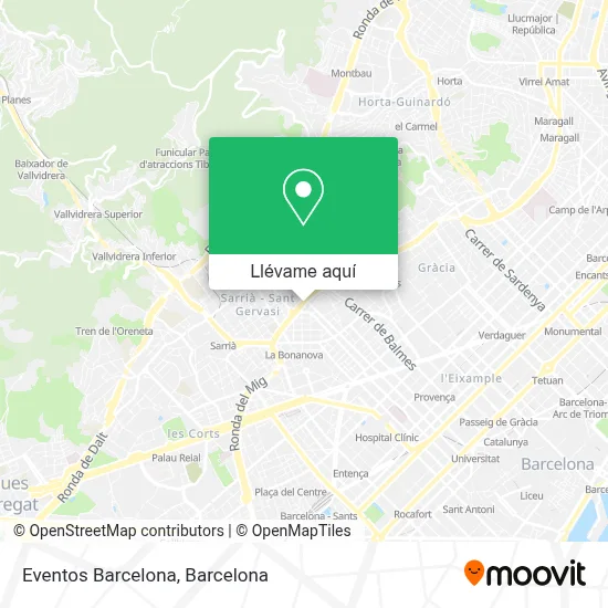 Mapa Eventos Barcelona