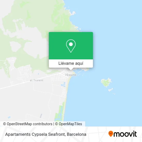 Mapa Apartaments Cypsela Seafront