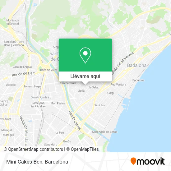 Mapa Mini Cakes Bcn