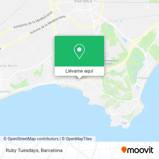 Mapa Ruby Tuesdays