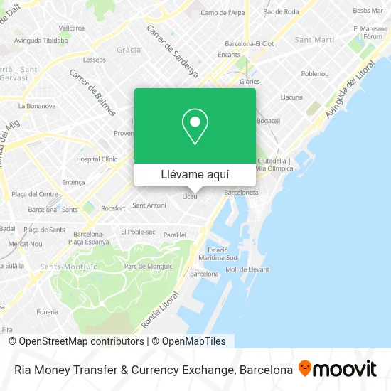 Mapa Ria Money Transfer & Currency Exchange