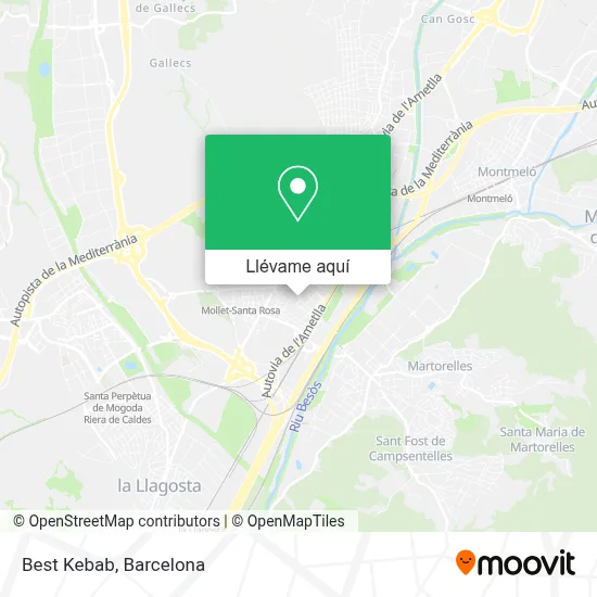 Mapa Best Kebab