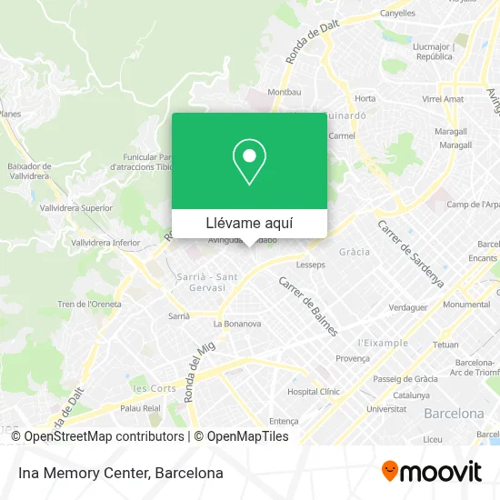 Mapa Ina Memory Center