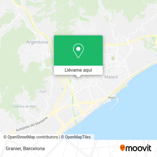Mapa Granier