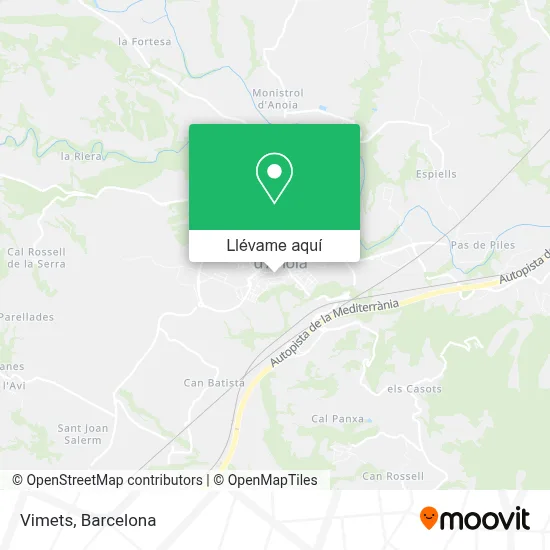 Mapa Vimets