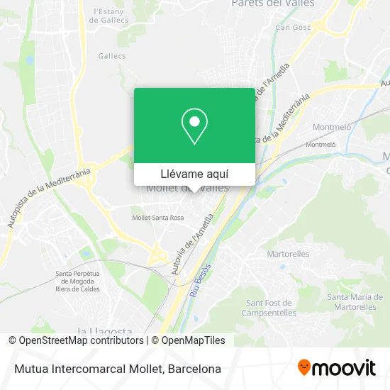 Mapa Mutua Intercomarcal Mollet