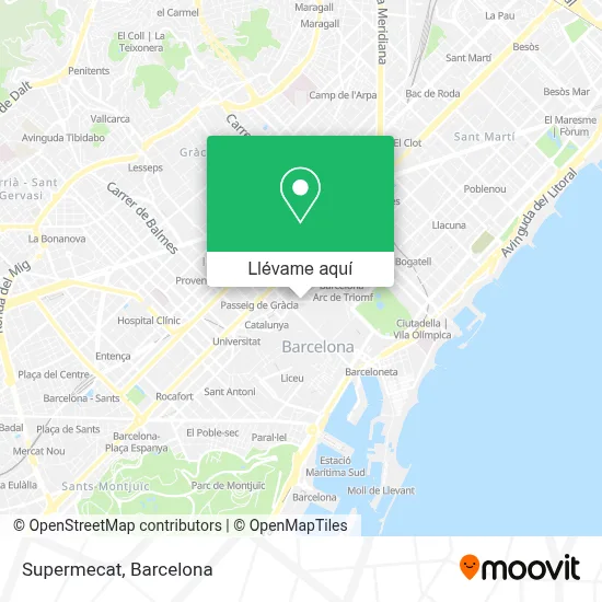 Mapa Supermecat